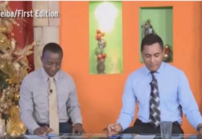 Гондурас телеарнасының тікелей эфирінде елес пайда болды (видео)