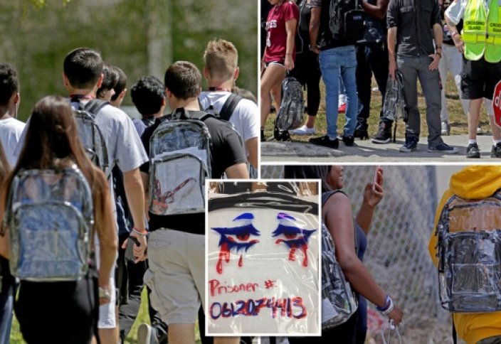 Американских школьников обязали носить прозрачные рюкзаки