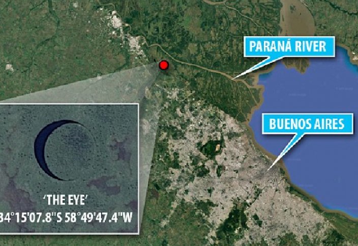 Шартарап: Аргентинада айналмалы дөңгелек арал табылды (ФОТО, ВИДЕО)