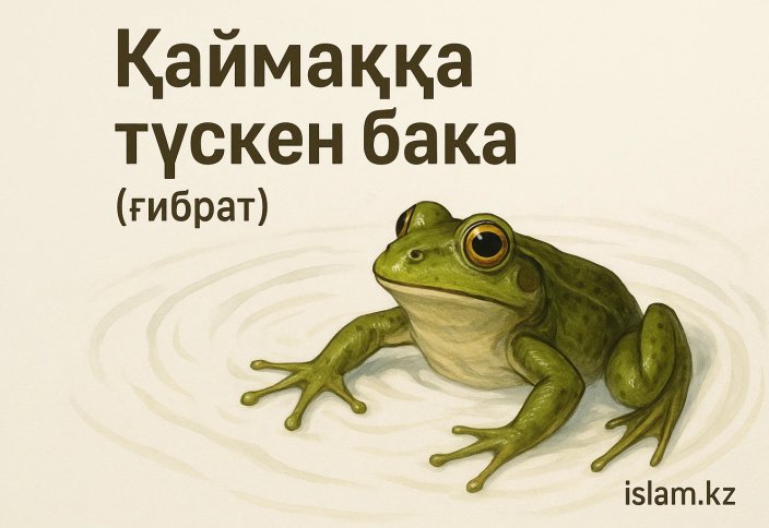 Қаймаққа түскен бақа (ғибрат)
