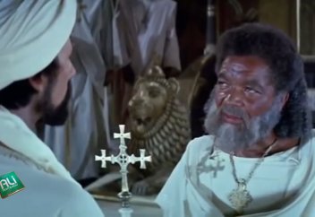 Трогательный момент из фильма "Послание" - Правитель Эфиопии и сподвижники