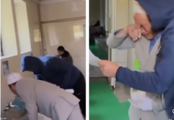 Мешіттің дәретханасын тазалап жүрген ата қажылыққа баратын болды (ВИДЕО)