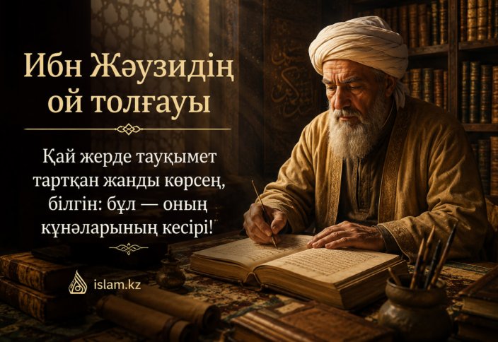 Ибн Жәузидің ой толғауы. Қай жерде тауқымет тартқан жанды көрсең...