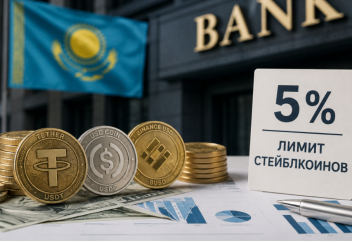 Банкам Казахстана установили лимит на операции со стейблкоинами